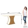 Conjunto Sala de Jantar Tampo MDF Canto Reto 160 Cm Melanie 06 Cadeiras Henn - 7