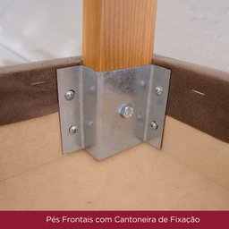 Conjunto Sala de Jantar Tampo MDF Canto Reto 160 Cm Melanie 06 Cadeiras Henn - 2