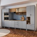 Ver imagem 1 de Cozinha Modulada 7 Peças 2 Paneleiros, 2 Balcões, 2 Armários Aéreos e 1 Torre Quente Hera 