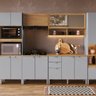 Cozinha Modulada 7 Peças 2 Paneleiros, 2 Balcões, 2 Armários Aéreos e 1 Torre Quente Hera  - 11