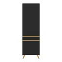 Ver imagem 5 de Paneleiro 2 Portas 62cm Veneza Multimóveis V3746 Preto/dourado