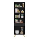 Ver imagem 4 de Paneleiro 2 Portas 62cm Veneza Multimóveis V3746 Preto/dourado