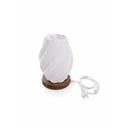 Ver imagem 4 de Luminária de Mesa Flora Base de Madeira Teca Acetinada 3cm Espessura