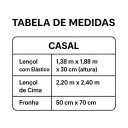 Ver imagem 4 de Jogo de Lençol Casal 4 Peças Algodão 400 Fios Bella Enxovais Rosa