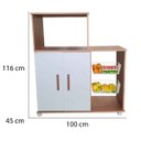 Ver imagem 3 de Fruteira com Balcão para Microondas Lituânia Cinamomo/Branco