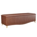 Ver imagem 2 de Calçadeira Baú Queen 160cm Imperial J02 Facto Marrom - Mpozenato