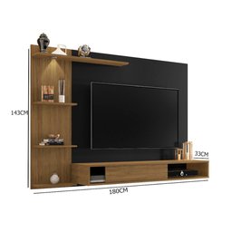 Painel Home Suspenso São Francisco 1.8 para Tv de Até 55 com Porta de Correr Moveis Leão - 3