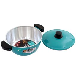 Panela 20cm Turquesa Resistente Gulê em Alumínio 1,75 Litros - 2