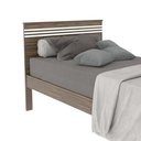 Ver imagem 5 de Cama de Solteiro para Colchão 88 x 188cm Multimóveis VCR35014 Nogal/Branco