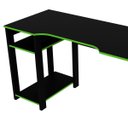 Ver imagem 6 de Mesa para Computador Gamer Espaço para 2 Monitores e Cpu Preto/Verde