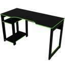 Ver imagem 4 de Mesa para Computador Gamer Espaço para 2 Monitores e Cpu Preto/Verde