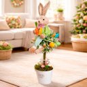 Ver imagem 2 de Arranjo Decoração Vaso Árvore Osterbaum Coelho Páscoa 80cm