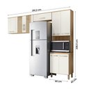 Ver imagem 4 de Armario de Cozinha Fit com 8 Portas 261 Cm Freijo/off White