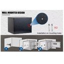 Ver imagem 6 de Cofre Eletronico Digital Grande Senha Chave Porta Documentos Armas Display Lcd Bandeja Chumbadores C