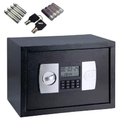 Ver imagem 1 de Cofre Eletronico Digital Grande Senha Chave Porta Documentos Armas Display Lcd Bandeja Chumbadores C
