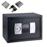 Cofre Eletronico Digital Grande Senha Chave Porta Documentos Armas Display Lcd Bandeja Chumbadores C - 1
