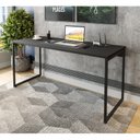 Ver imagem 1 de Mesa para Escritório Star 150cm Industrial Espresso Móveis Preto E Preto