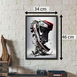 Quadro Decorativos Parede Tenis Basquete Quarto Sofisticado - 3