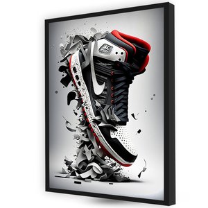 Quadro Decorativos Parede Tenis Basquete Quarto Sofisticado