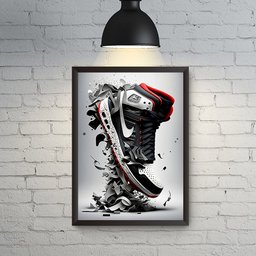 Quadro Decorativos Parede Tenis Basquete Quarto Sofisticado - 4