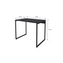Ver imagem 4 de Escrivaninha Star 90cm Industrial Espresso Móveis Preto E Preto