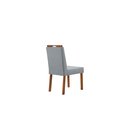 Ver imagem 4 de Conjunto Sala de Jantar Mesa Viena Madeira Maciça 140x80cm Tampo Retângular Vidro Preto com 4 Cadeir