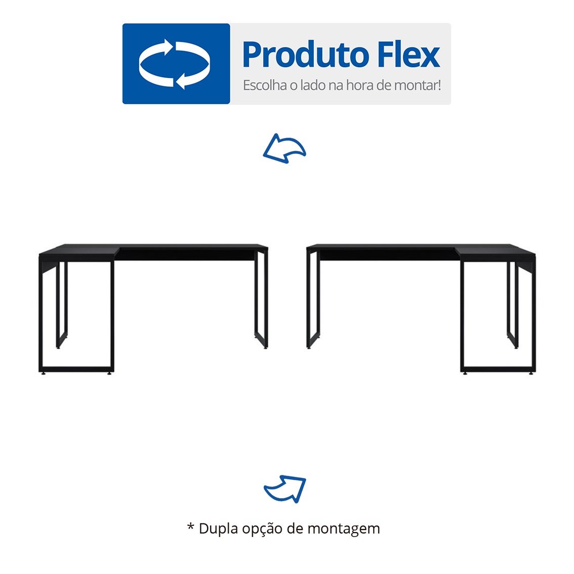 Mesa para Escritório em L Industrial 150x150cm Star Espresso Móveis - 10