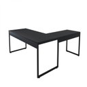 Ver imagem 3 de Mesa para Escritório em L Star 150cm Industrial Espresso Móveis Preto E Preto