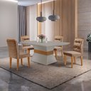 Ver imagem 1 de Conjunto Sala de Jantar Mesa e 4 Cadeiras Luísa Yescasa