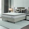 Cama Box Colchão Casal King Molas Ensacadas City Pillow Top 193x203x61cm Bege / Branco Hellen - 1