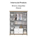 Ver imagem 4 de Guarda Roupa Infantil 4 Portas 150 Cm Aconchego Branco Jequitiba Henn