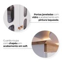 Ver imagem 5 de Guarda Roupa Infantil 4 Portas 150 Cm Aconchego Branco Jequitiba Henn