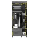 Ver imagem 2 de Guarda-Roupa Solteiro 3 Portas 2 Gavetas Canadá Conquista Móveis