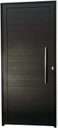 Ver imagem 1 de Porta de Aluminio Pivotante Lambril com Puxador Linha Premium:2,10 X 1,00/direita/preto