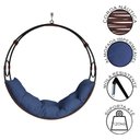 Ver imagem 4 de Cadeira Balanço Suspenso Lua em Corda Náutica