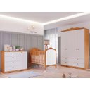 Ver imagem 1 de Jogo de Quarto Infantil Harmonia - Cômoda, Berço e Roupeiro