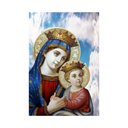 Ver imagem 2 de Placa Decorativa Mdf Virgem Maria como Menino Jesu Tamanho 20x27cm