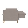Poltrona Decorativa York C/ Puff em Veludo e Fibras de Silicone Just Time - 7
