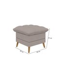 Ver imagem 6 de Poltrona Decorativa York com Puff –Veludo – Just Time