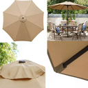 Ver imagem 2 de Ombrelone Articulado Central Redondo 2,70 Metros Bege Rm Decor