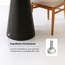 Ver imagem 6 de Mesa de Jantar Redonda Cone Laminado em Madeira 90cm Cairo Preto