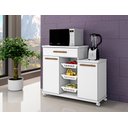 Ver imagem 4 de Fruteira Teresina Arte Móveis 2 Portas 1 Gaveta 3 Cestos Branco