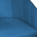 Ver imagem 3 de Poltrona Mia Suede Azul Royal Base Metálica Preta - Belliv Decor