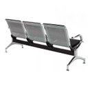 Ver imagem 3 de Cadeira Longarina Aeroporto 3 Lugares com Estofado:preta