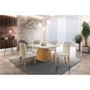 Ver imagem 1 de Conjunto Sala de Jantar Mesa com 4 Cadeiras Isabela Espresso Móveis