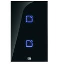 Ver imagem 1 de Interruptor Touch Inteligente 2 Botoes Wi-fi 10a + Rf com Placa 4x2 Weg Home Pret.