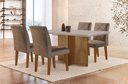 Ver imagem 1 de Conjunto Sala de Jantar Mesa com 4 Cadeiras Cayman Yescasa
