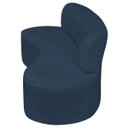Ver imagem 6 de Sofá Curvo Orgânico Escritório Recepção 3 Lugares Amsterdã 180cm Suede