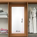 Ver imagem 3 de Guarda Roupa Casal Capelinha com Espelho 163 Cm B24 Nature Cinza Briz