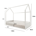 Ver imagem 3 de Cama Montessoriana 3EM1 Casinha Infantil Madeira e MDF